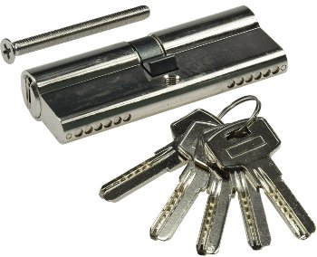 Schließzylinder 80mm (40+40mm) - Profil-Zylinder, 5 Sicherheits-Schlüssel