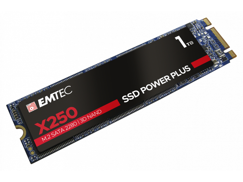 Emtec Intern SSD X250 1TB M.2 SATA III 3D NAND 520MB/sec ECSSD1TX250