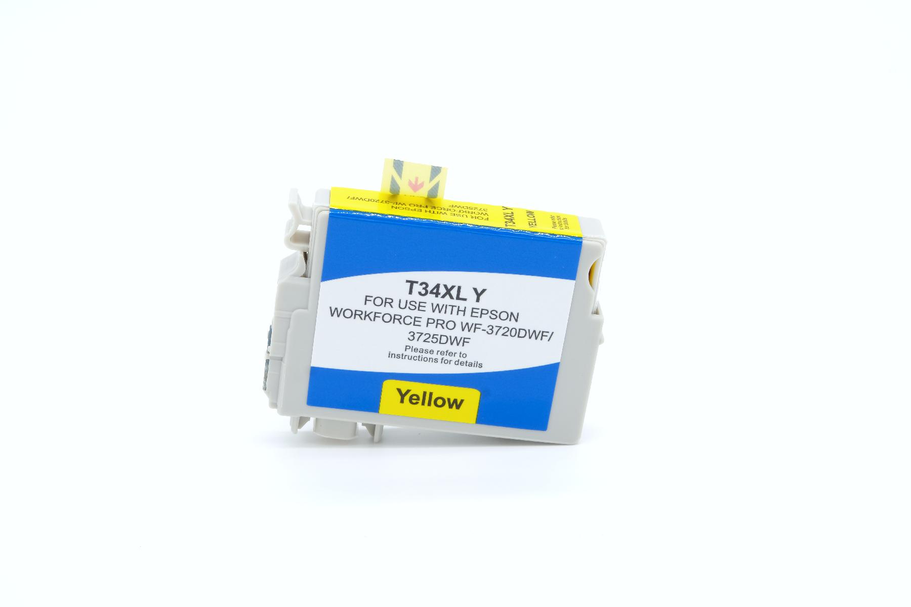 T34XLY alternativ Tinte gelb für Epson / C13T34744010 / 950 Seiten