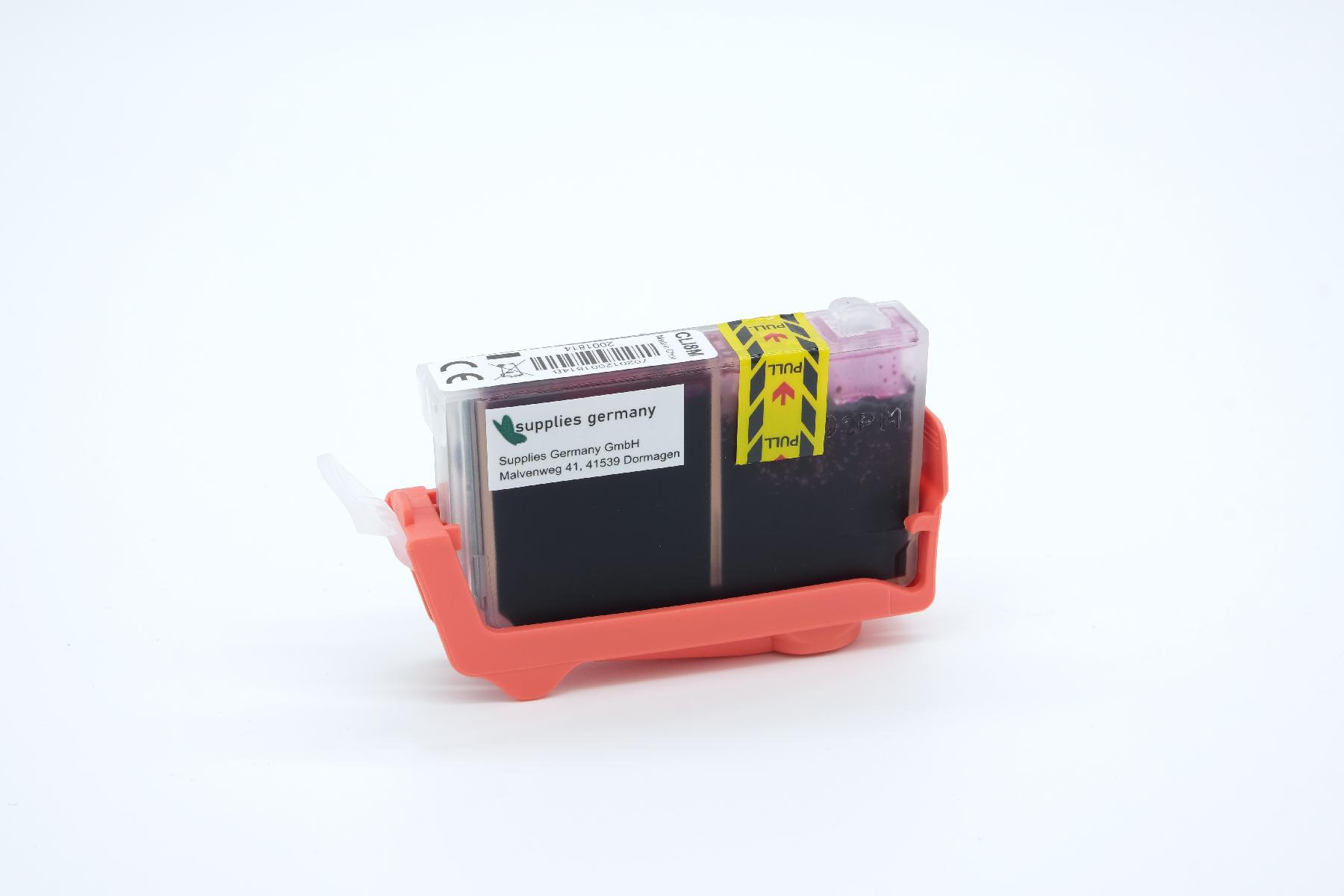 CLI8M alternativ Tinte Magenta für Canon / 0622B001 / 14ml / Chipversion