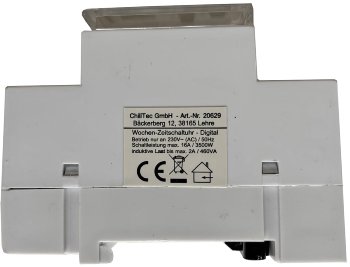 digitale Wochen-Zeitschaltuhr für - Schalttafel-Einbau, 230V, max. 3500W