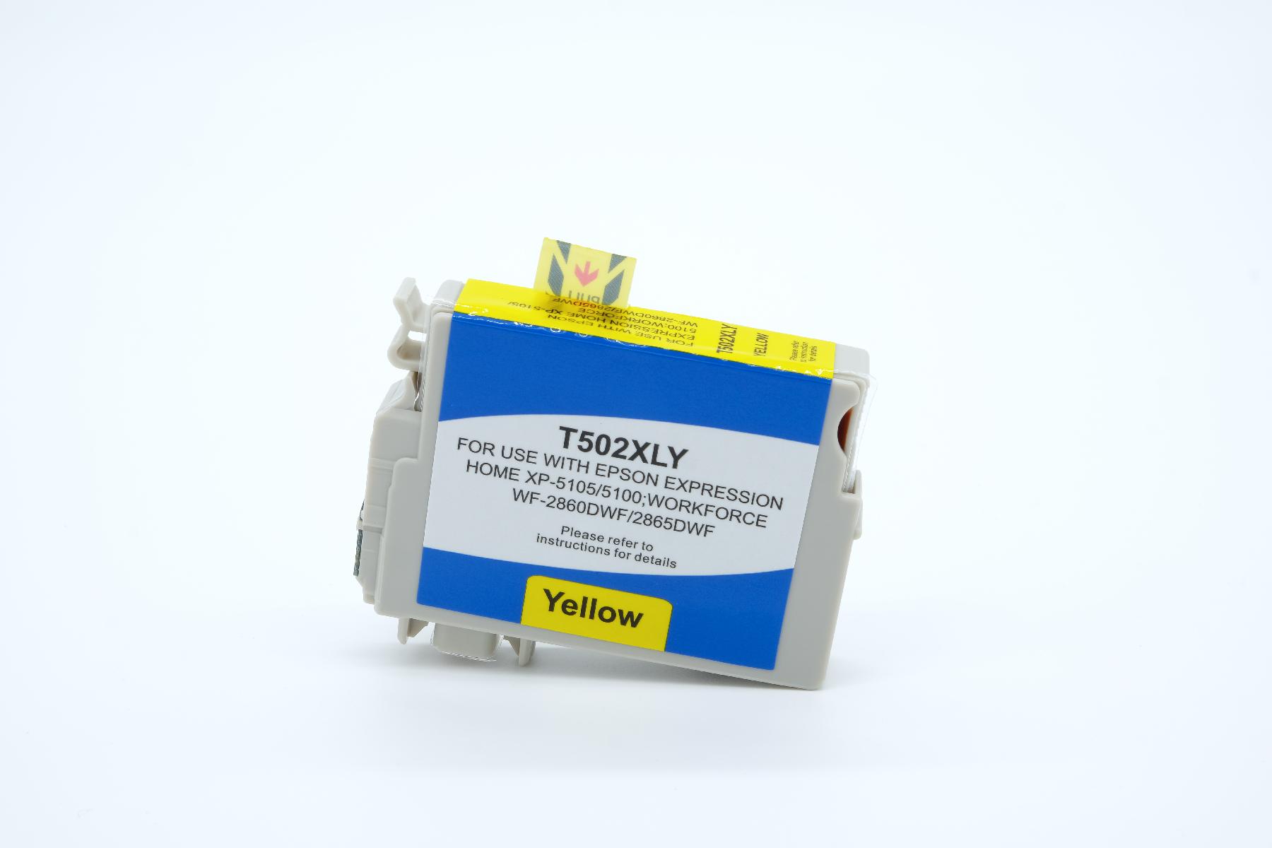 T502XLY alternativ Tinte gelb für Epson / C13T02W44010 / 6,4ml