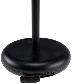 LED Akku-Tischleuchte "Foco Luz", 2900K, IP44, dimmbar, 26cm, matt schwarz LED Akku-Tischleuchte "Foco Luz", 2900K, IP44, dimmbar, 26cm, matt schwarz