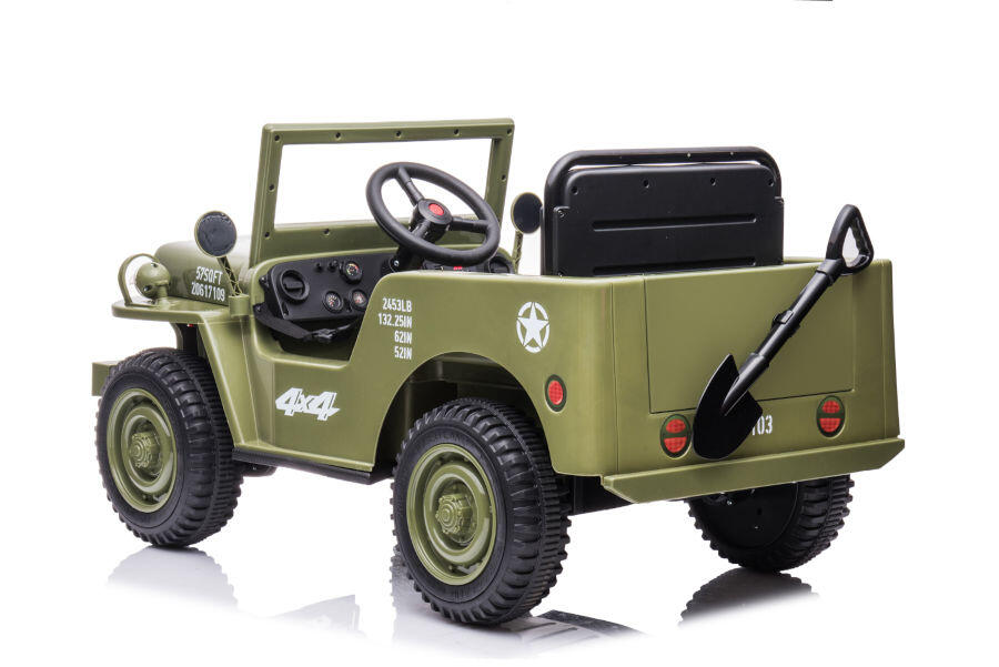 Elektro-Kinderfahrzeug Offroad militär grün