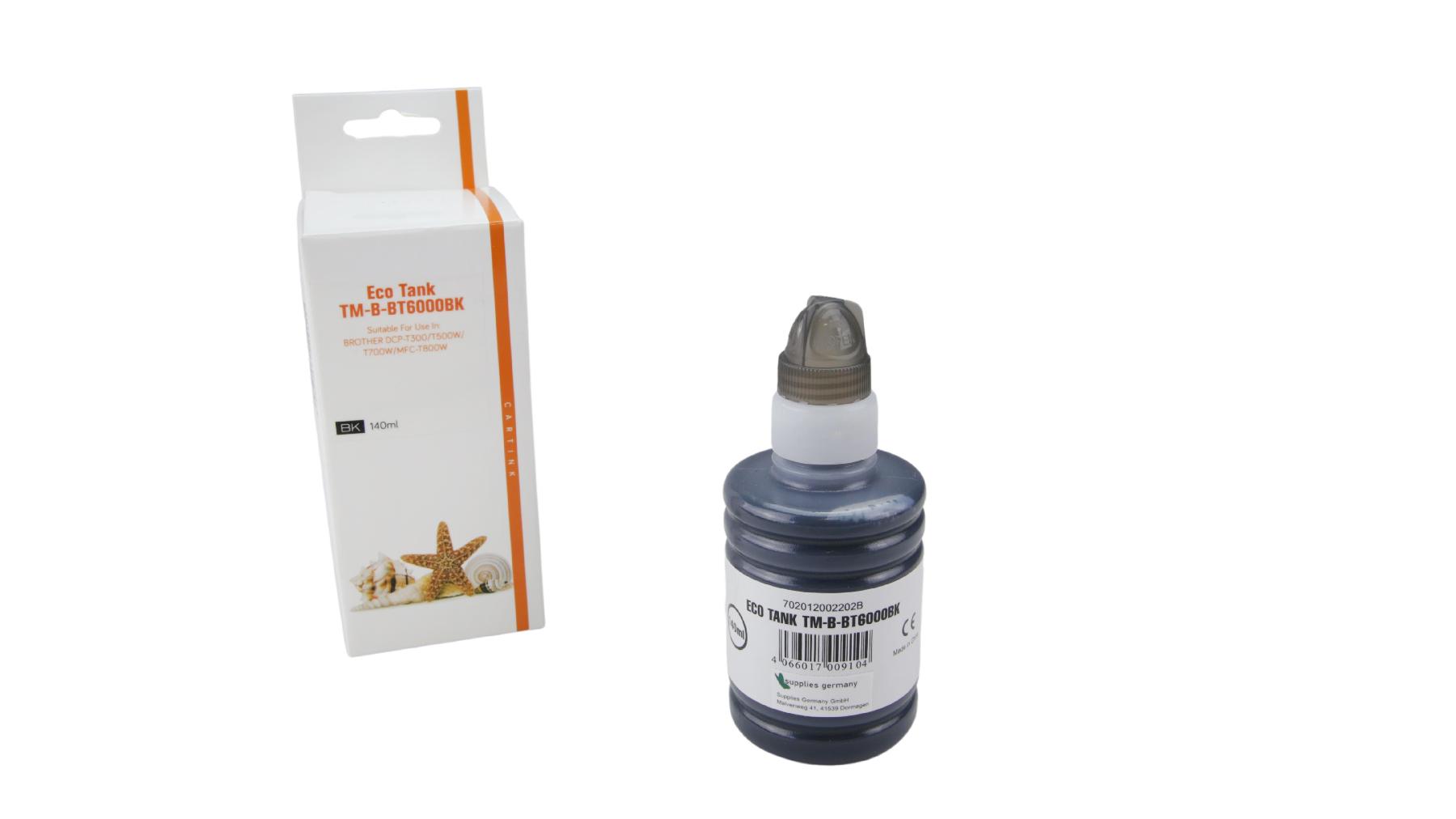 BT6000BK Eco Tank Nachfüllflasche black Brother / BT6000BK / 140ml