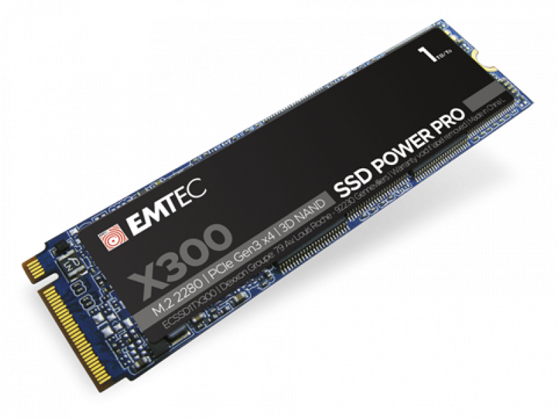 Emtec Intern SSD X300 1TB M.2 2280 SATA 3D NAND 3300MB/sec ECSSD1TX300