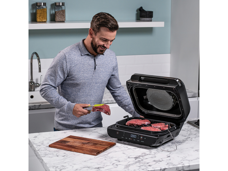 Ninja Foodi Heißluftfritteuse/Grill Grau/Silber AG551EU