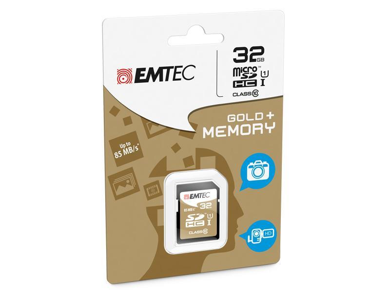 SDHC 32GB Emtec CL10 EliteGold UHS-I 85MB/s Blister