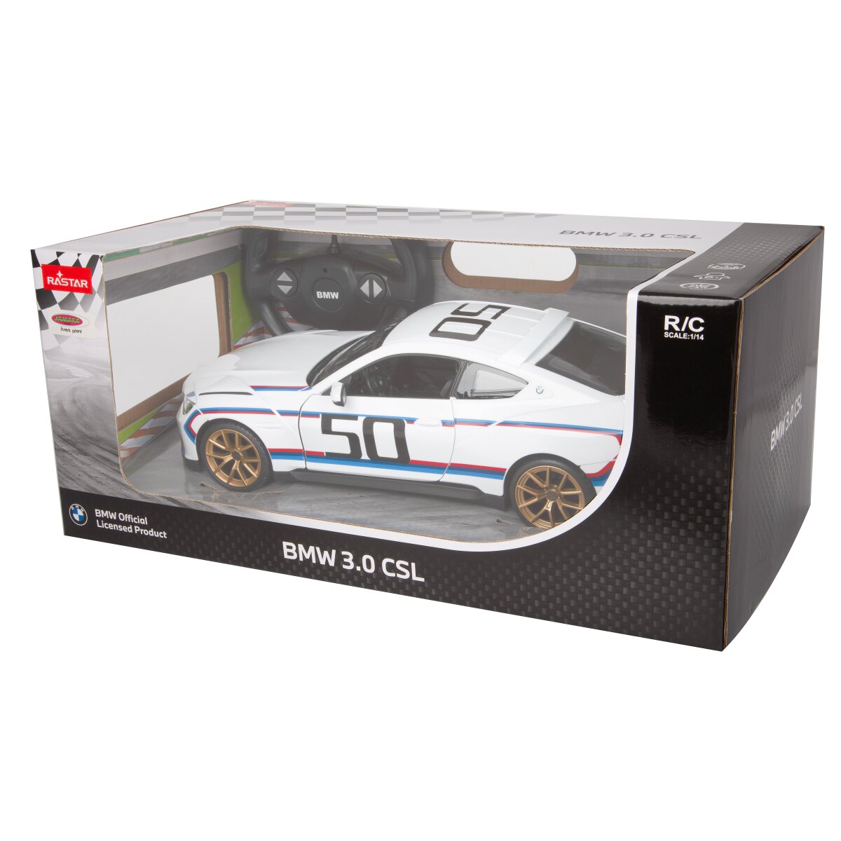 BMW 3.0 CSL 1:14 weiß 2,4GHz Tür manuell
