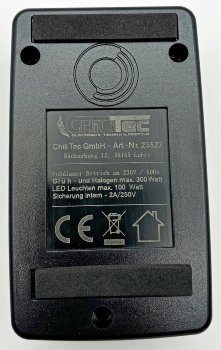 Fußdimmer für Halogen und LED m.Schalter - 230V, 75-300W Halogen, 3-100W LED