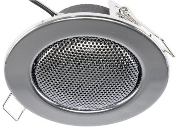 Decken-Einbaulautsprecher "CTE-8W" / Halogen-Look, 8cm Ø, 6cm Einbau, chrom