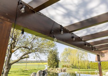 Biergarten-Lichterkette "CT-BGL 10Solar" - 2m + 4,5m, 10x Filament Led Lampe, IP44