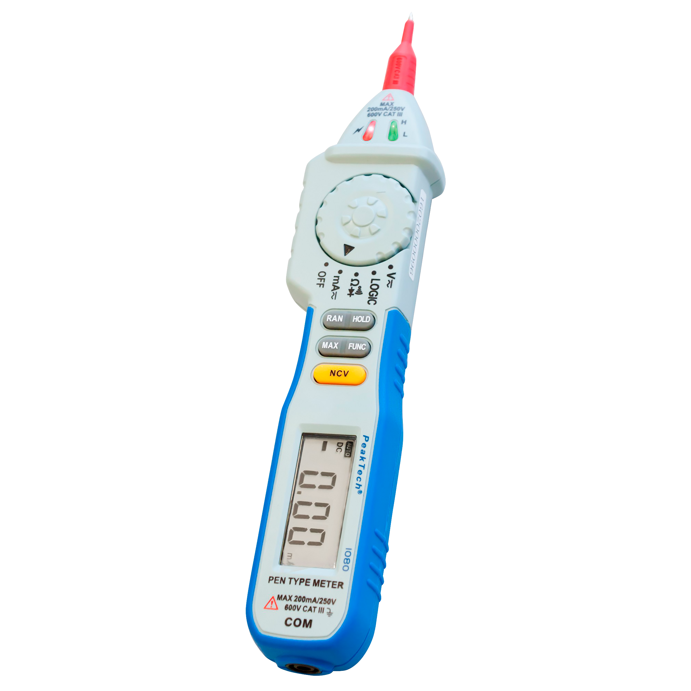 Digitales Stiftmultimeter PeakTech ''P1080'', 2000 Counts, 600V AC/DC, mit NCV