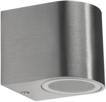 Außen-Wandleuchte "CTW-1" - für 1x GU10, IP44, Edelstahl poliert