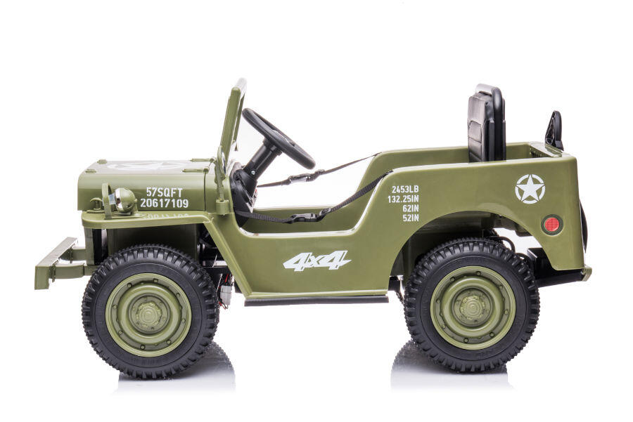 Elektro-Kinderfahrzeug Offroad militär grün
