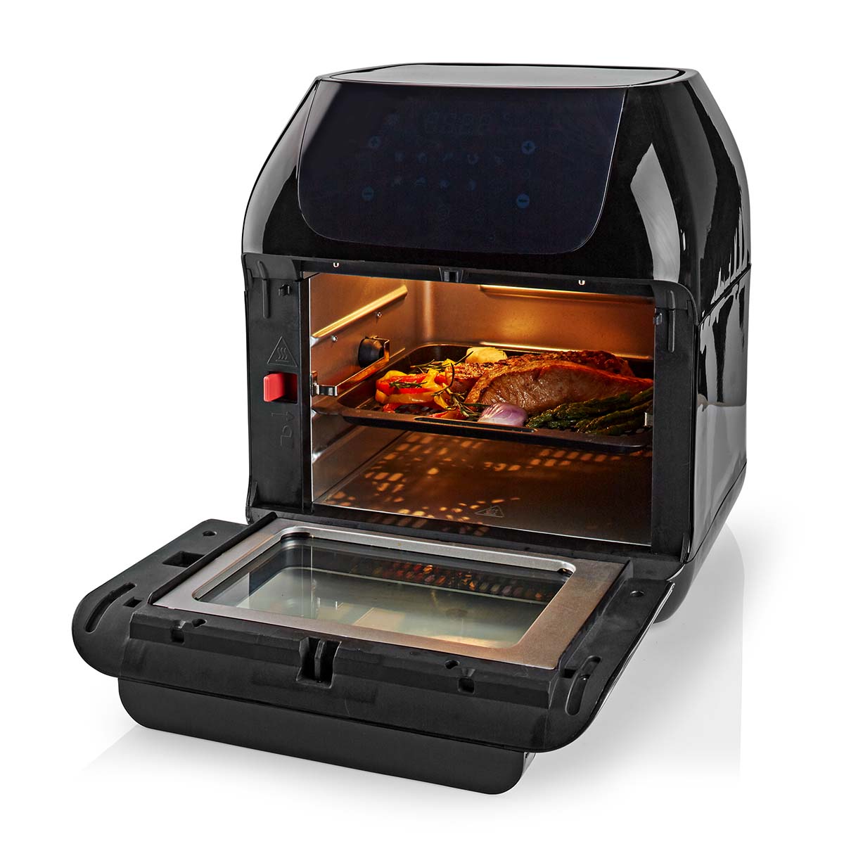 Heißluft Fritteuse | 12 l | Timer: 60 min | Anzahl voreingestellter Programme: 9 | Digital | schwarz