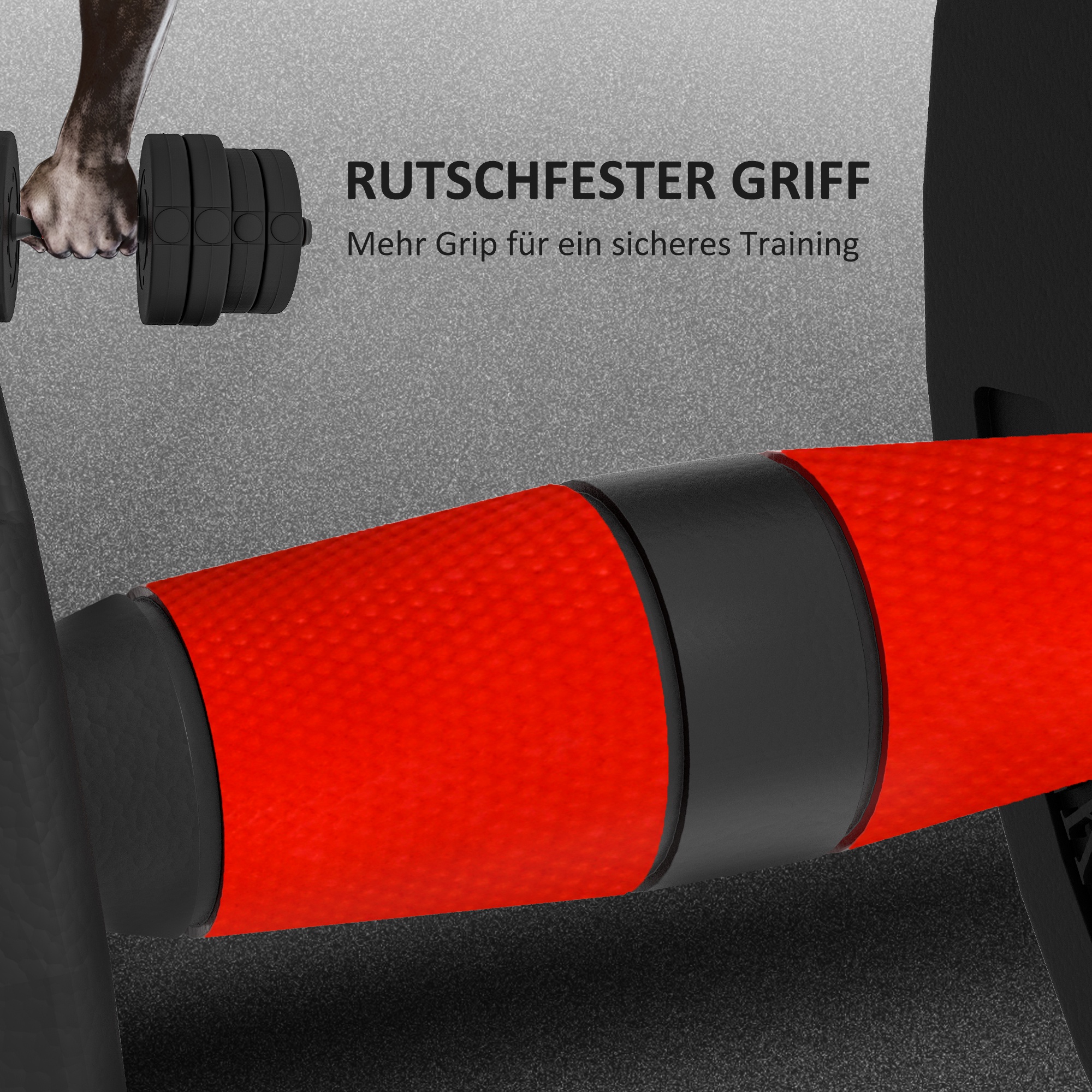 2 in 1 Hanteln Set 30 kg verstellbare Kurzhantel & Langhantel professionell Dumbbell Krafttraining Schwarz