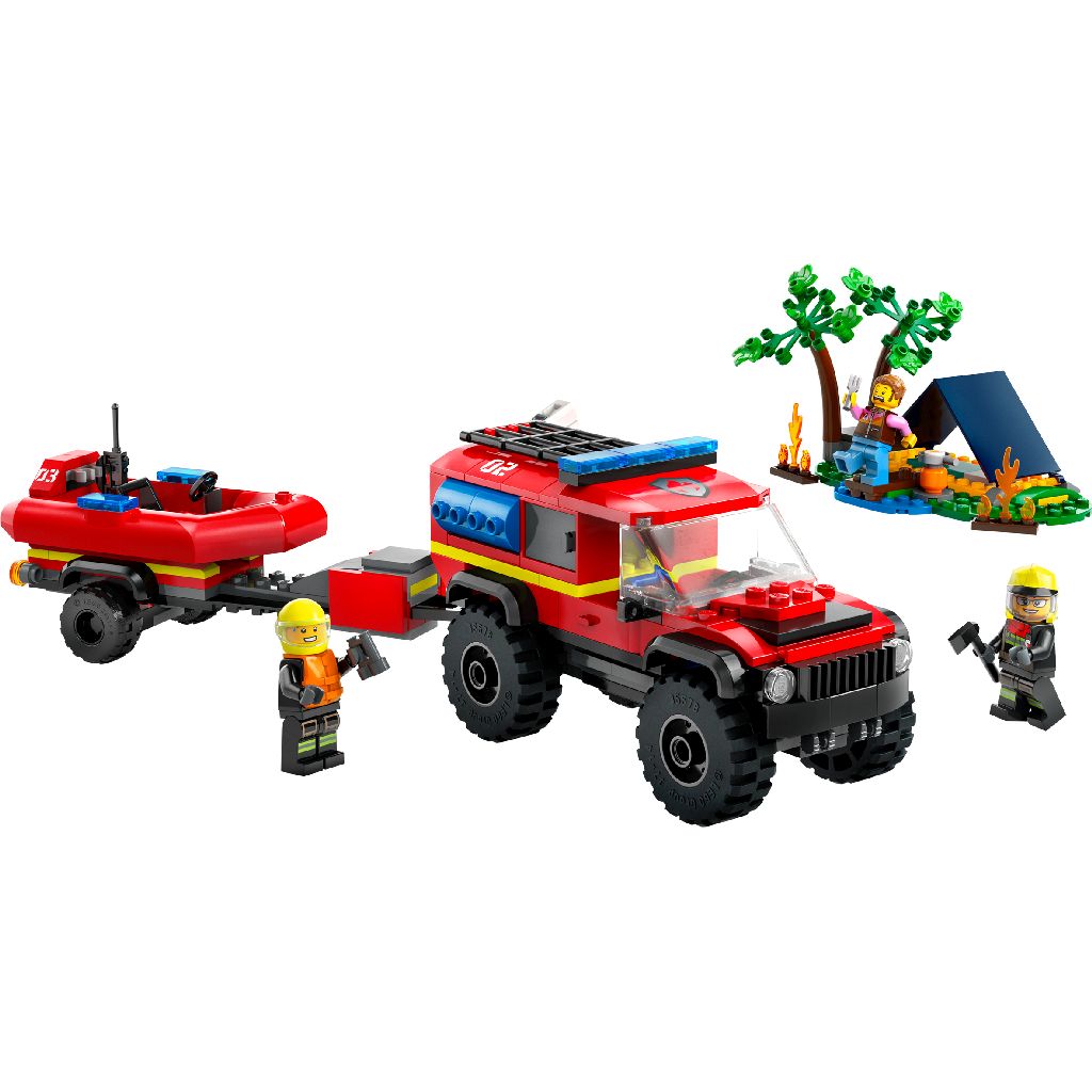 LEGO® 60412 - City Feuerwehr - Feuerwehrgeländewagen mit Rettungsboot (301 Teile) LEGO® 60412 - City Feuerwehr - Feuerwehrgeländewagen mit Rettungsboot (301 Teile)