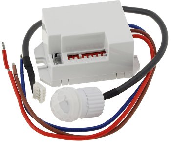 Einbau-Bewegungsmelder "CT-PIR Mini" - 230V, 800W, Ø 15mm, LED geeignet, weiß