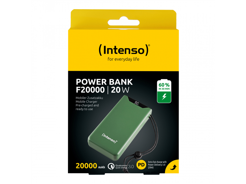Intenso Powerbank F20000 20000mAh Grün (7332057) - 20W
