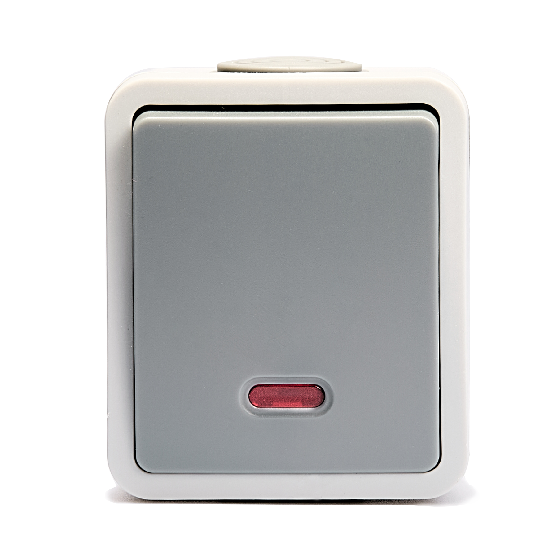 Feuchtraum Kontroll-Schalter McPower ''Fix'', Steckanschluss,IP54,250V~/10A, AP