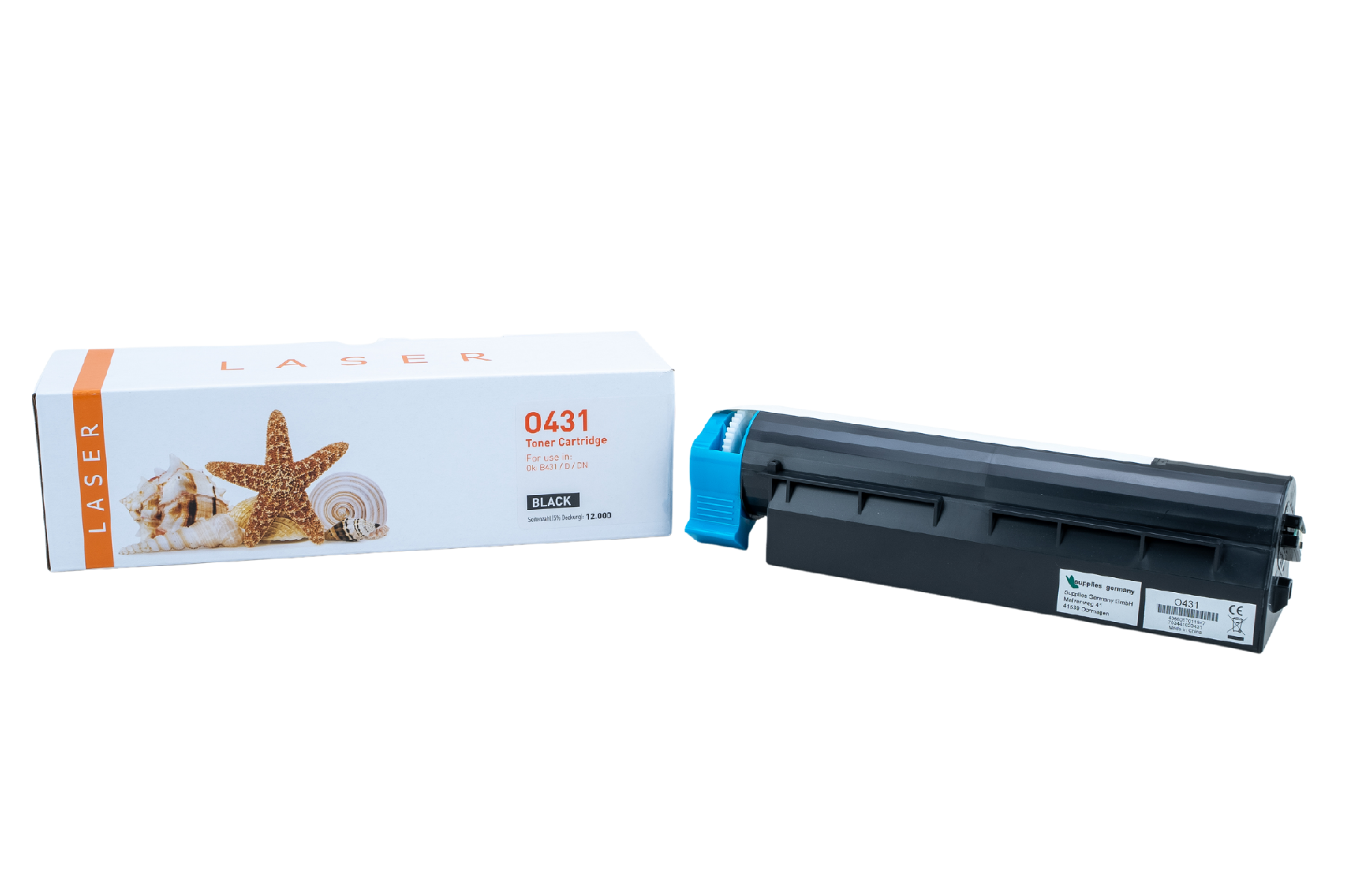 B431 alternativ Toner black OKI / 44917602 / 12.000 Seiten