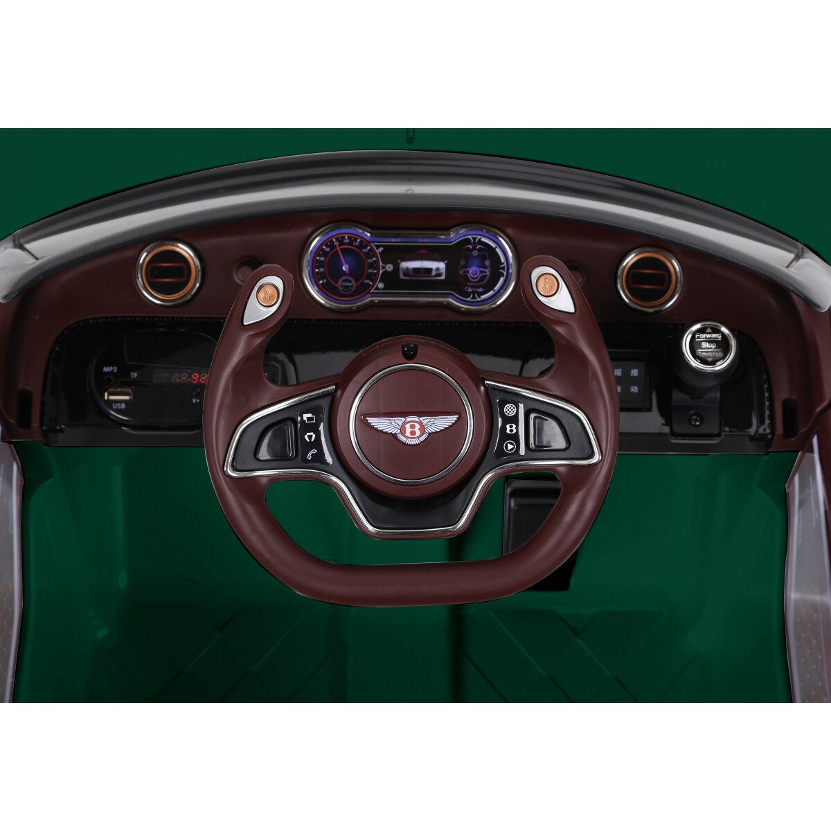 Kinderfahrzeug Bentley EXP12 grün, 2 Gang, Licht, Flügeltür