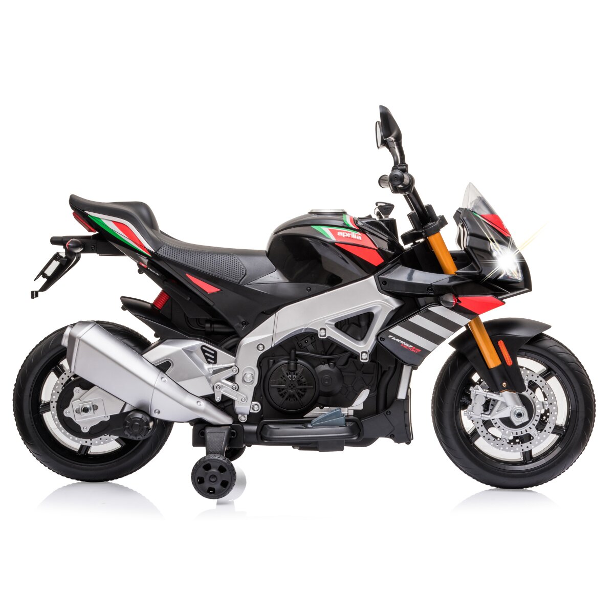 Elektro-Kinderfahrzeug Aprilia Tuono V4 1100 RR Elektro-Kinderfahrzeug Aprilia Tuono V4 1100 RR Italy Design 12V