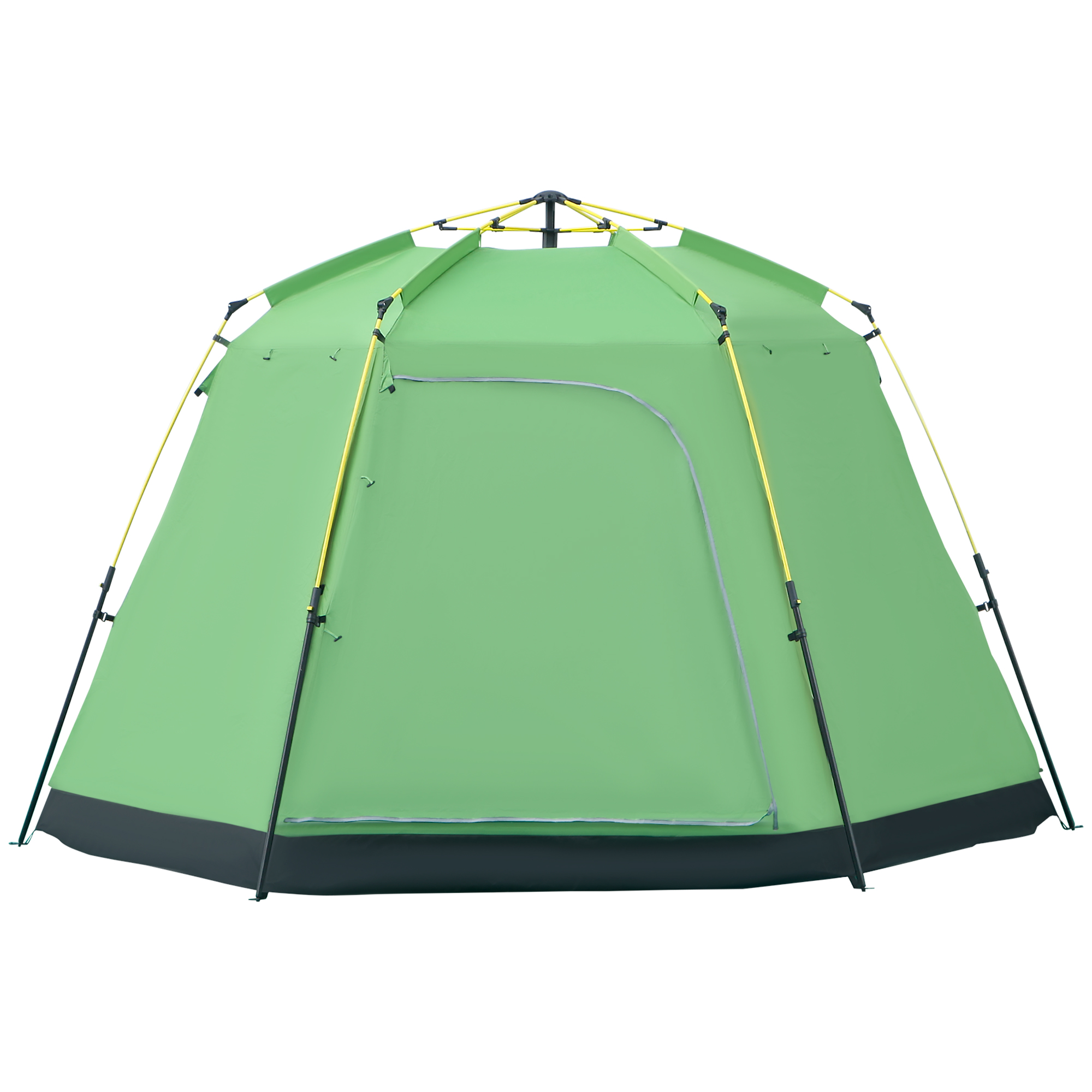 Camping Zelt 6 Personen Zelt Familienzelt Kuppelzelt Kunstleder2000mm einfache Einrichtung für Familien Trekking Festival Stahl Glasfaser Grün 320 x 320 x 180 cm Camping Zelt 6 Personen Zelt Familienzelt Kuppelzelt Kunstleder2000mm einfache Einrichtung für Familien Trekking Festival Stahl Glasfaser Grün 320 x 320 x 180 cm