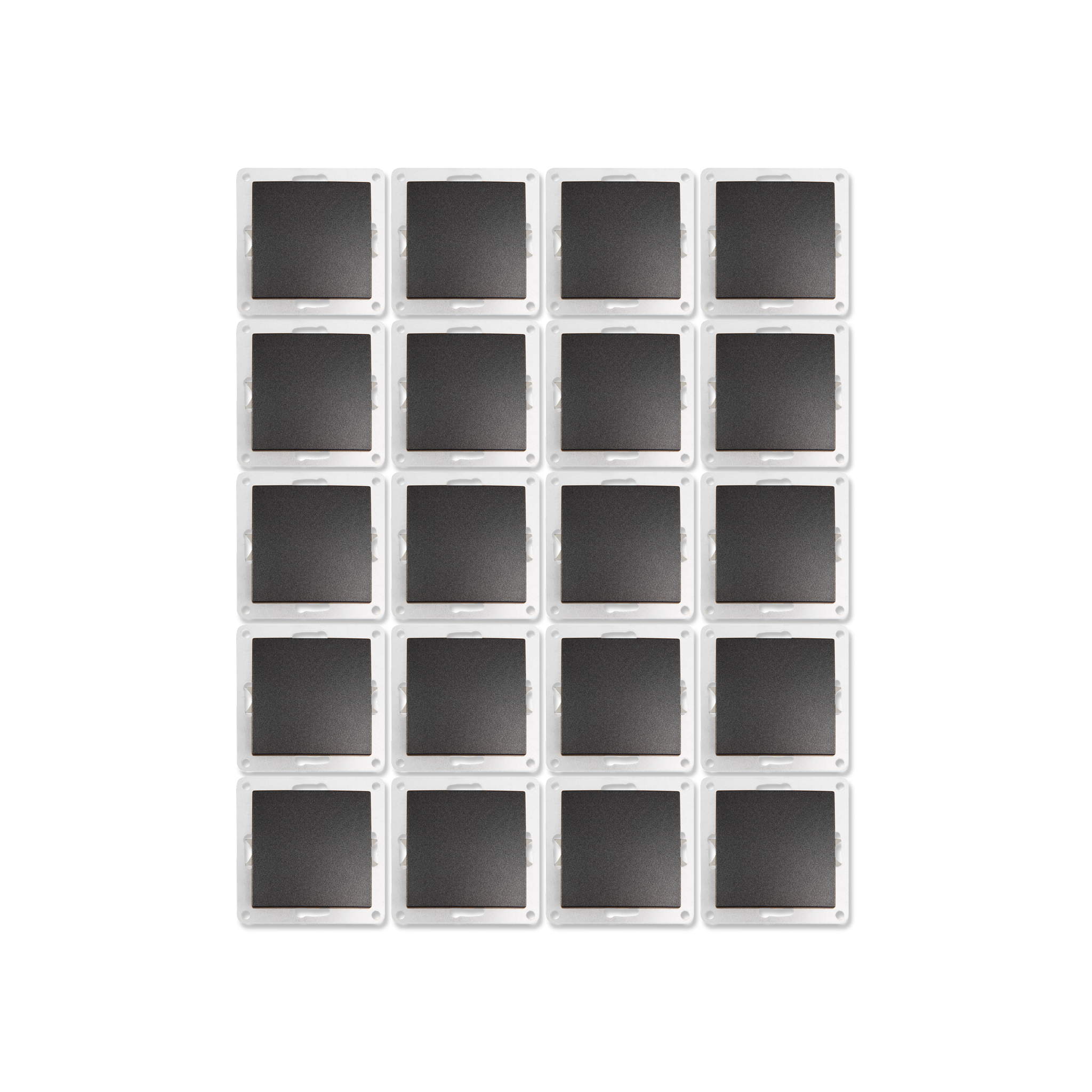 Wechselschalter McPower ''Flair'', 250V~/10A, UP, anthrazit, 20er-Pack