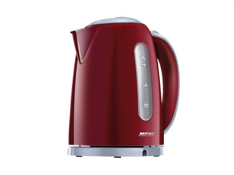 MPM Schnurloser Wasserkocher 1,7l Weinrot MCZ-85/B2