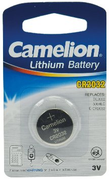 Lithium Knopfzelle CR2032 - 3V, 20x3,2mm, 1er-Blister