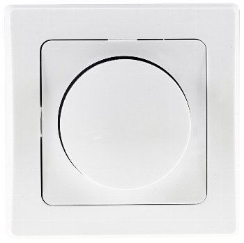 DELPHI Dimmer für elektronische Trafos - 250V~/ 300W, inkl. Rahmen, UP, weiß