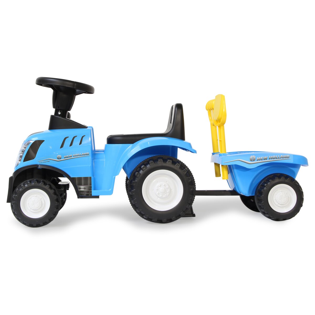 Rutscher New Holland T7 Traktor mit Anhänger blau 2in1
