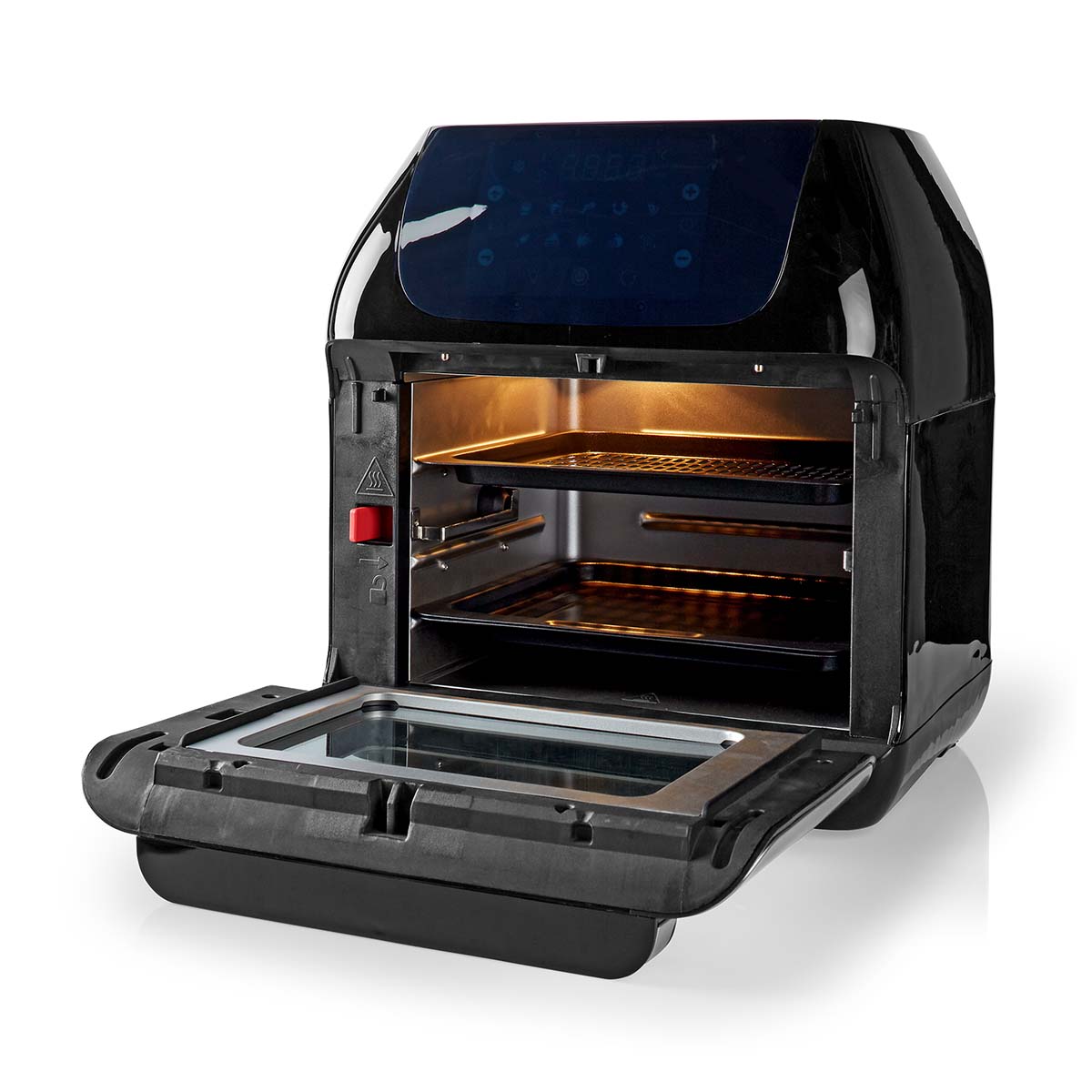 Heißluft Fritteuse | 12 l | Timer: 60 min | Anzahl voreingestellter Programme: 9 | Digital | schwarz