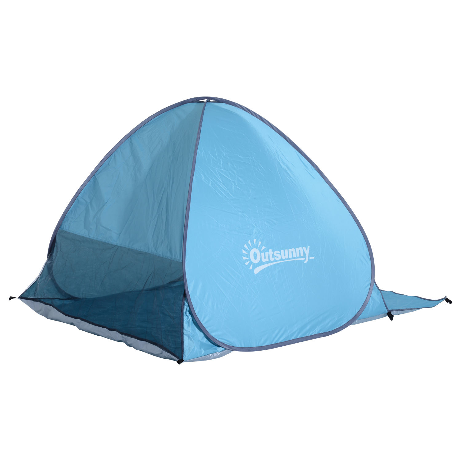 Pop-up-Zelt, Strandzelt, Campingzelt, Polyester, 200 x 150 x 119 cm, Blau