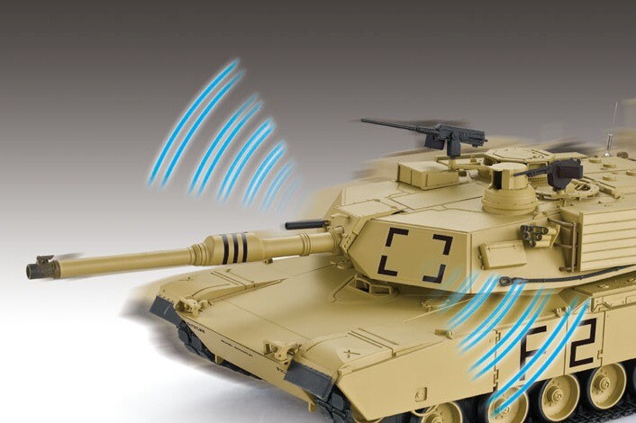 RC Panzer "M1 A2 Abrams" - Metallgetriebe & Metallketten