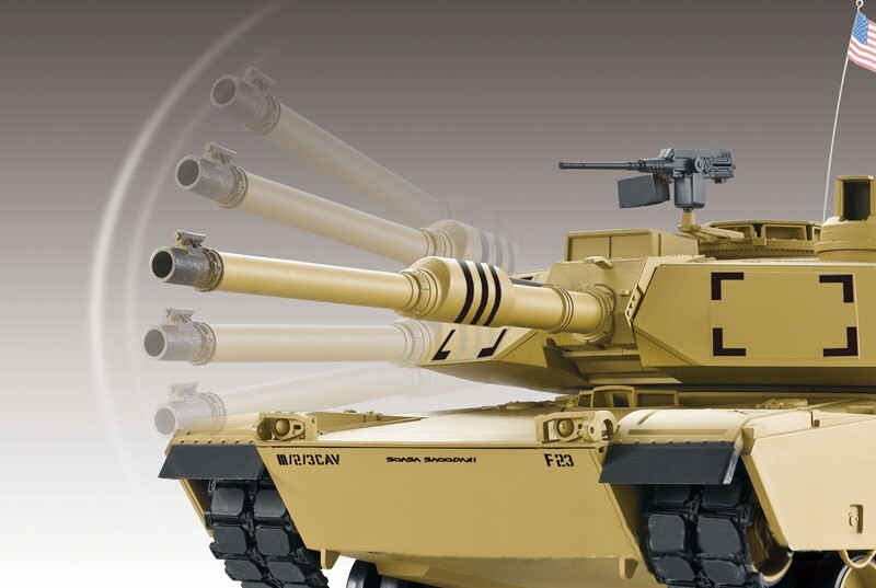 RC Panzer "M1 A2 Abrams" - Metallgetriebe & Metallketten