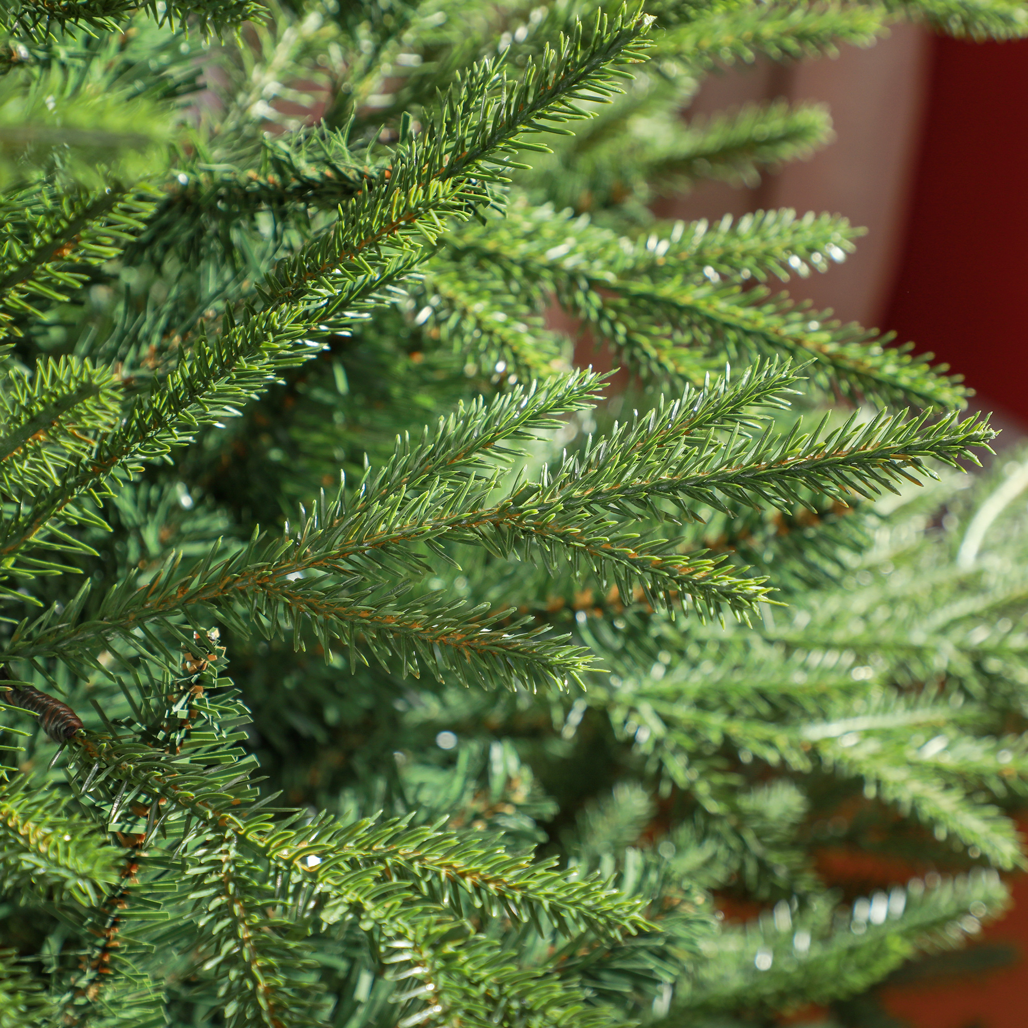 Weihnachtsbaum 150 cm, realistisches Aussehen, Schnellaufbau, inkl, Ständer, feuersicherer Kunststoff