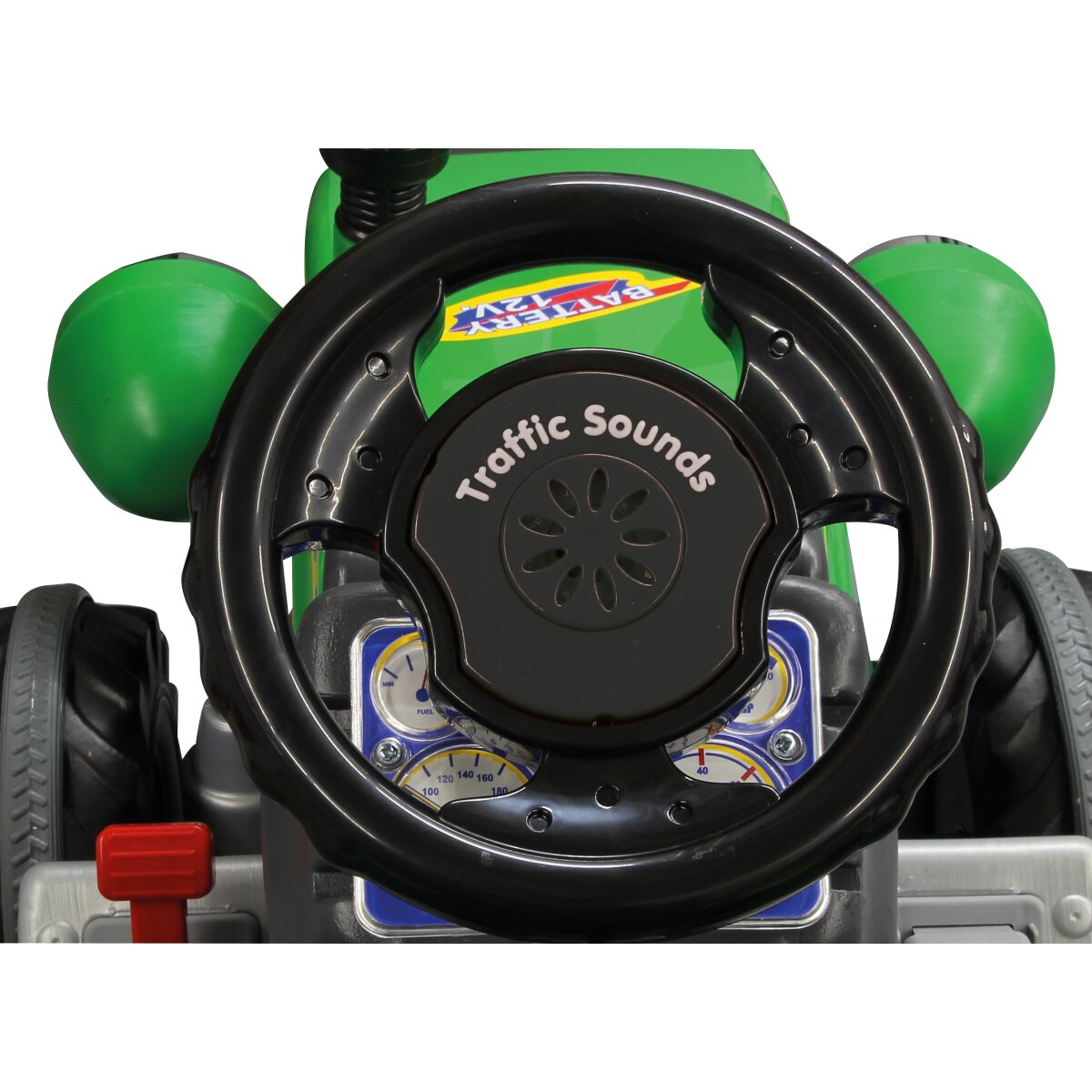 Kinderfahrzeug Traktor Power Drag grün