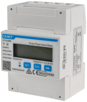 Drehstromzähler  / Smartmeter DTSU666 - MID geeicht 3-phasig 80A, 230/400V, 4TE
