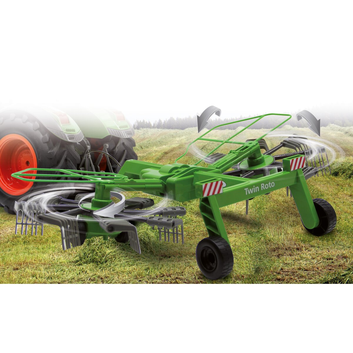 Schwader Twin Roto für RC-Traktor 1:16