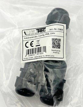 Kabelverbinder Y-Form, IP68, 450V/24A - Schraubanschluss, für Kabel Ø 8-12mm