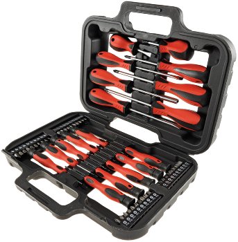 Schraubendreher Set 58-teilig mit Koffer, 18 Schraubendreher, 40 Bits
