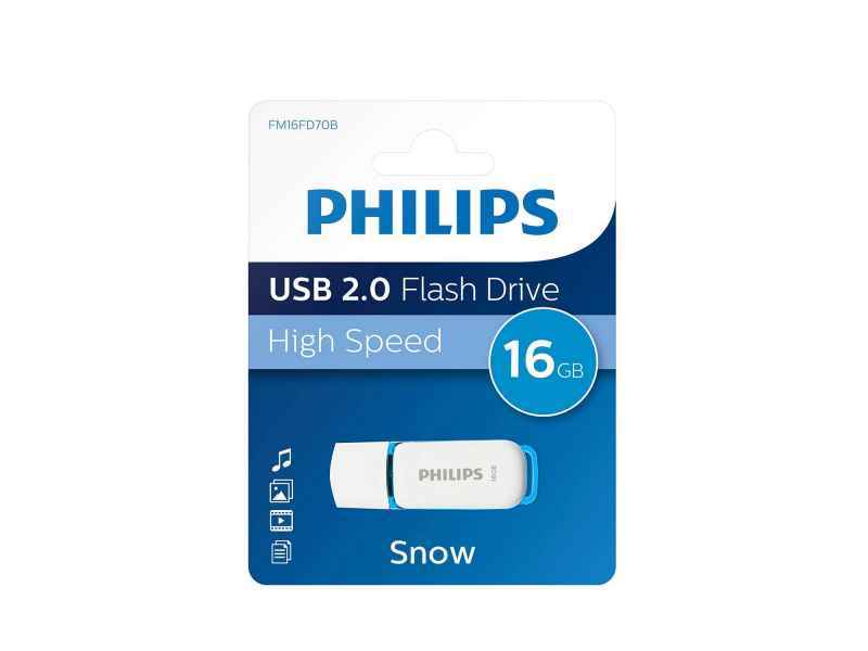 Philips USB 2.0 16GB Snow Edition Blau FM16FD70B/10