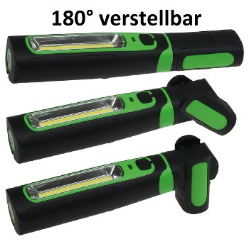 LED Stableuchte mit Akku "FlexiLED 300" - LiIon Akku, Magnethalter, 3W, 270lm,IP44