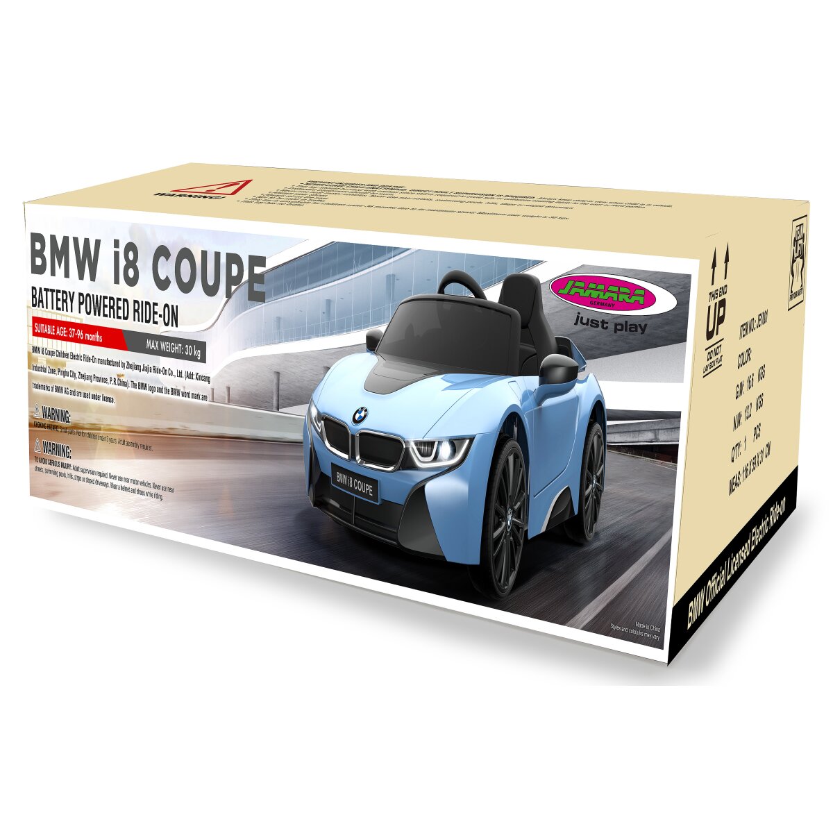 Kinderfahrzeug BMW I8 Coupe weiß