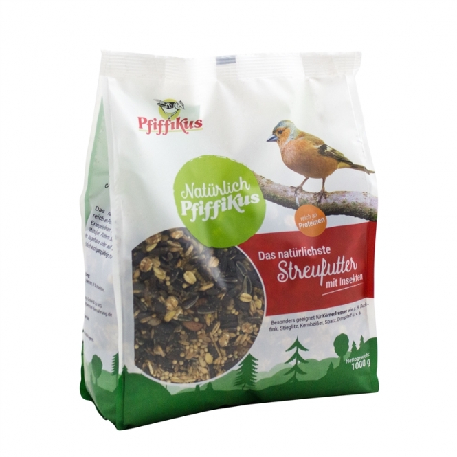 Natürlich Pfiffikus Streufutter mit Insekten 1kg Natürlich Pfiffikus Streufutter mit Insekten 1kg