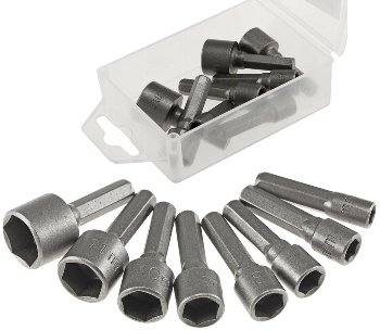 Bitsatz "Steckschlüssel", 8-teilig - 5, 6, 7, 8, 9, 10, 11, 13mm