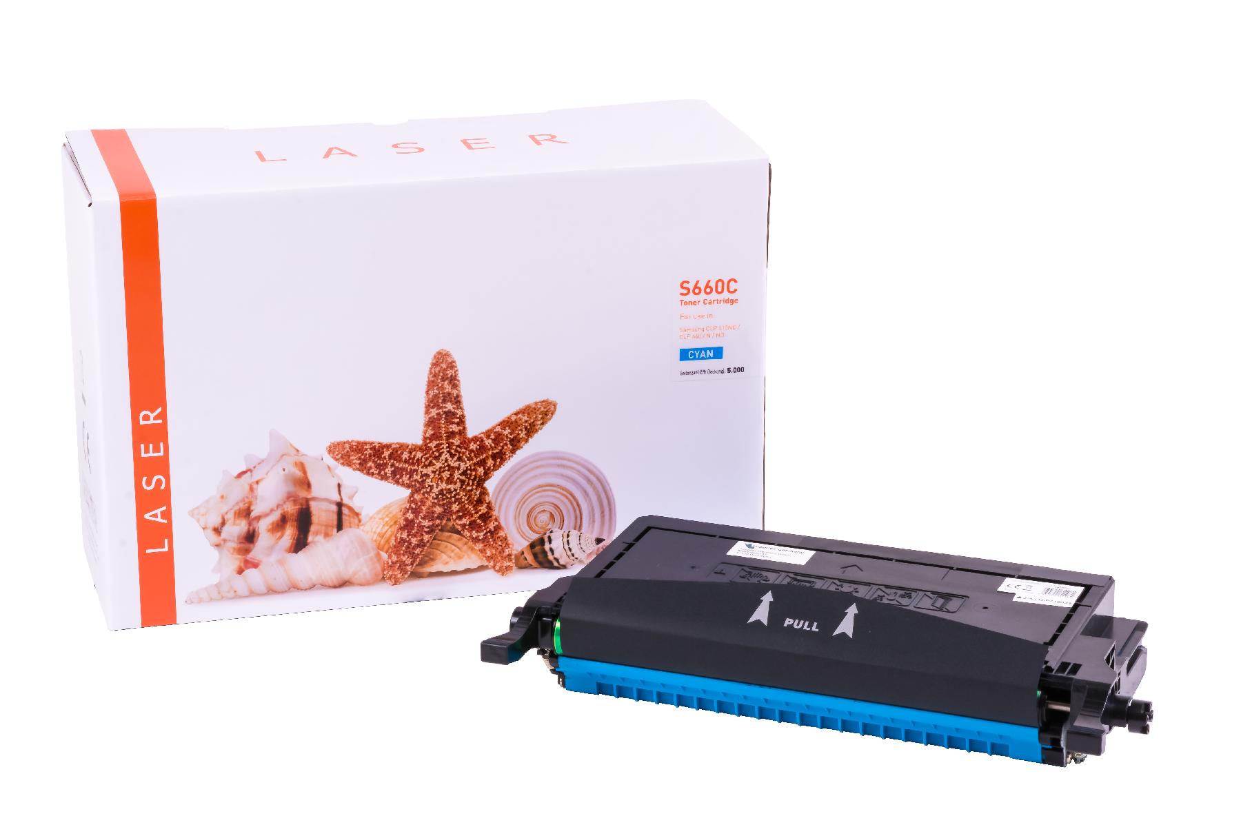 CLP660C alternativ Toner cyan Samsung / CLPC 660 B/ELSK/ 5.000 Seiten